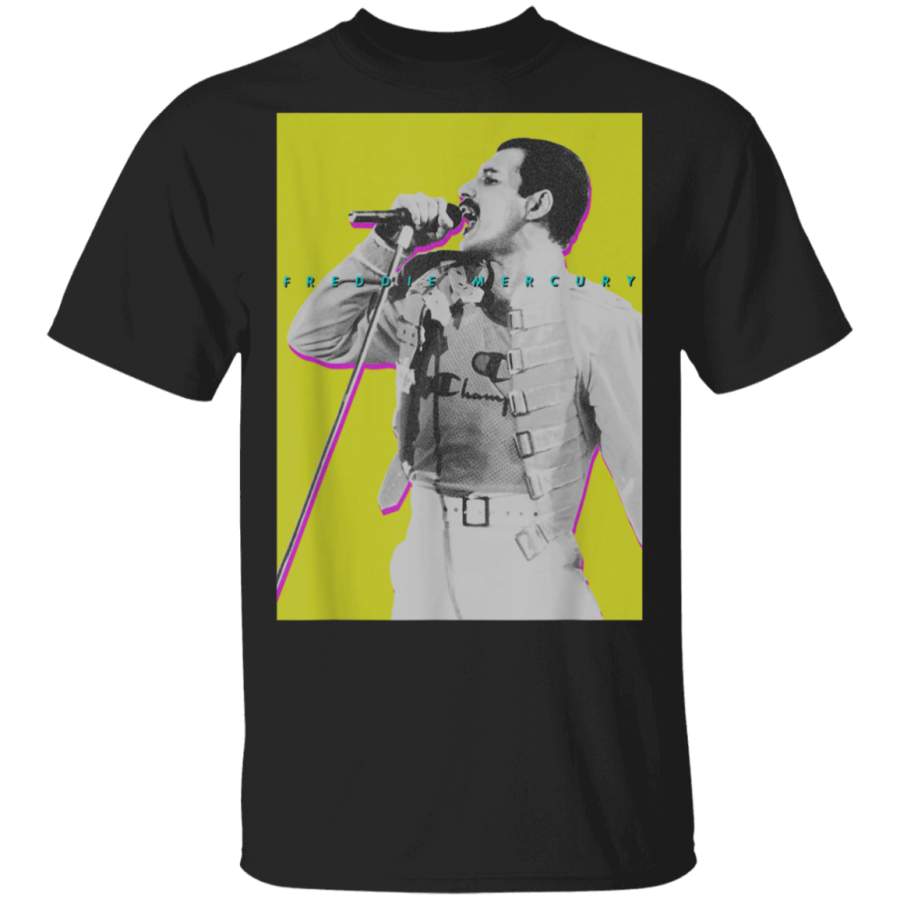 Freddie Mercury Official Neon Glow Champion TShirt