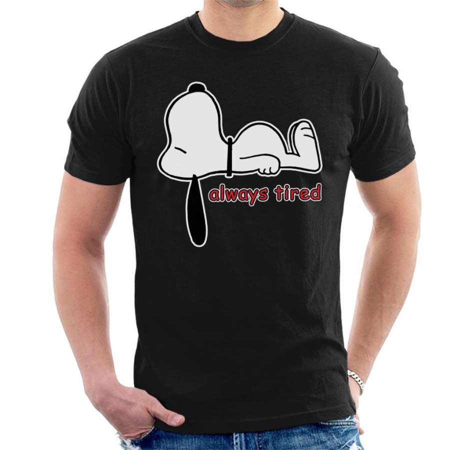Snoopy Always Tired Men’s T-shirt