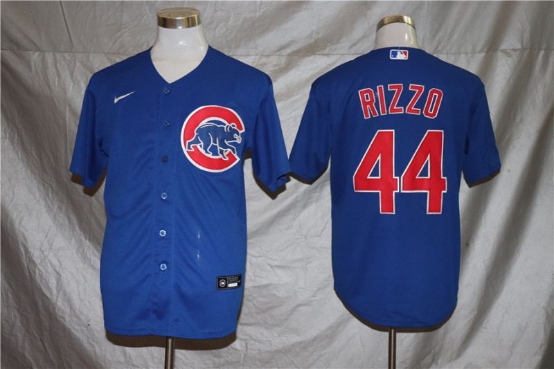 Chicago Cubs Anthony Rizzo #44 2020 MLB Navy Blue Jersey