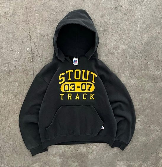 Vintage Russell Stout 04 07 Track Hoodie Outfit