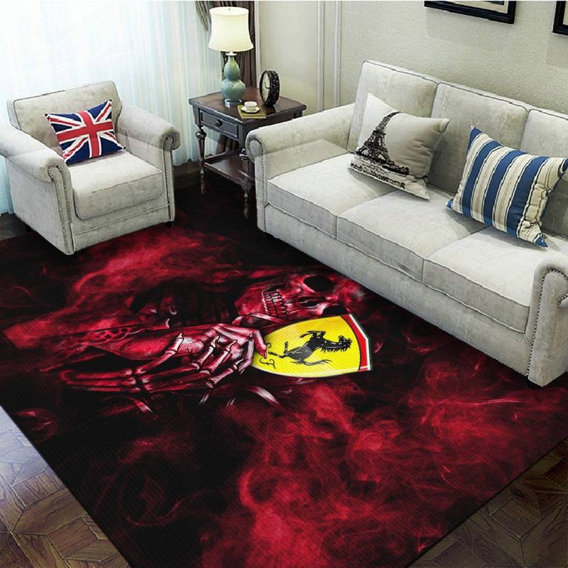 Ferrari Skull Rug