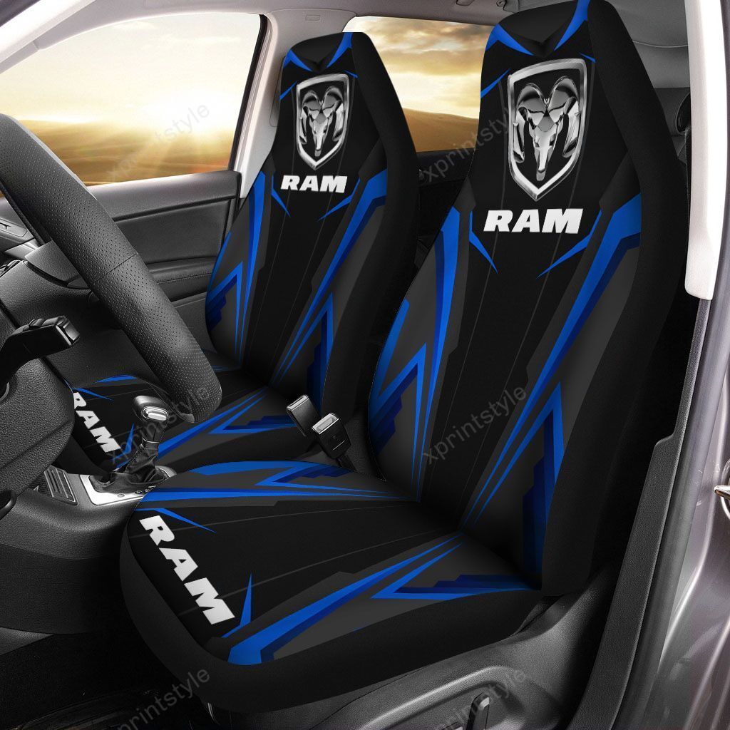 Ram Truck LPH-NH Car Seat Cover (Set of 2) Ver 2 (Blue)
