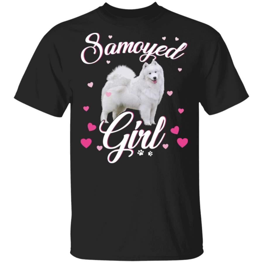 Samoyed Girl Women Puppy Mom Dog Mama Lover T-Shirt