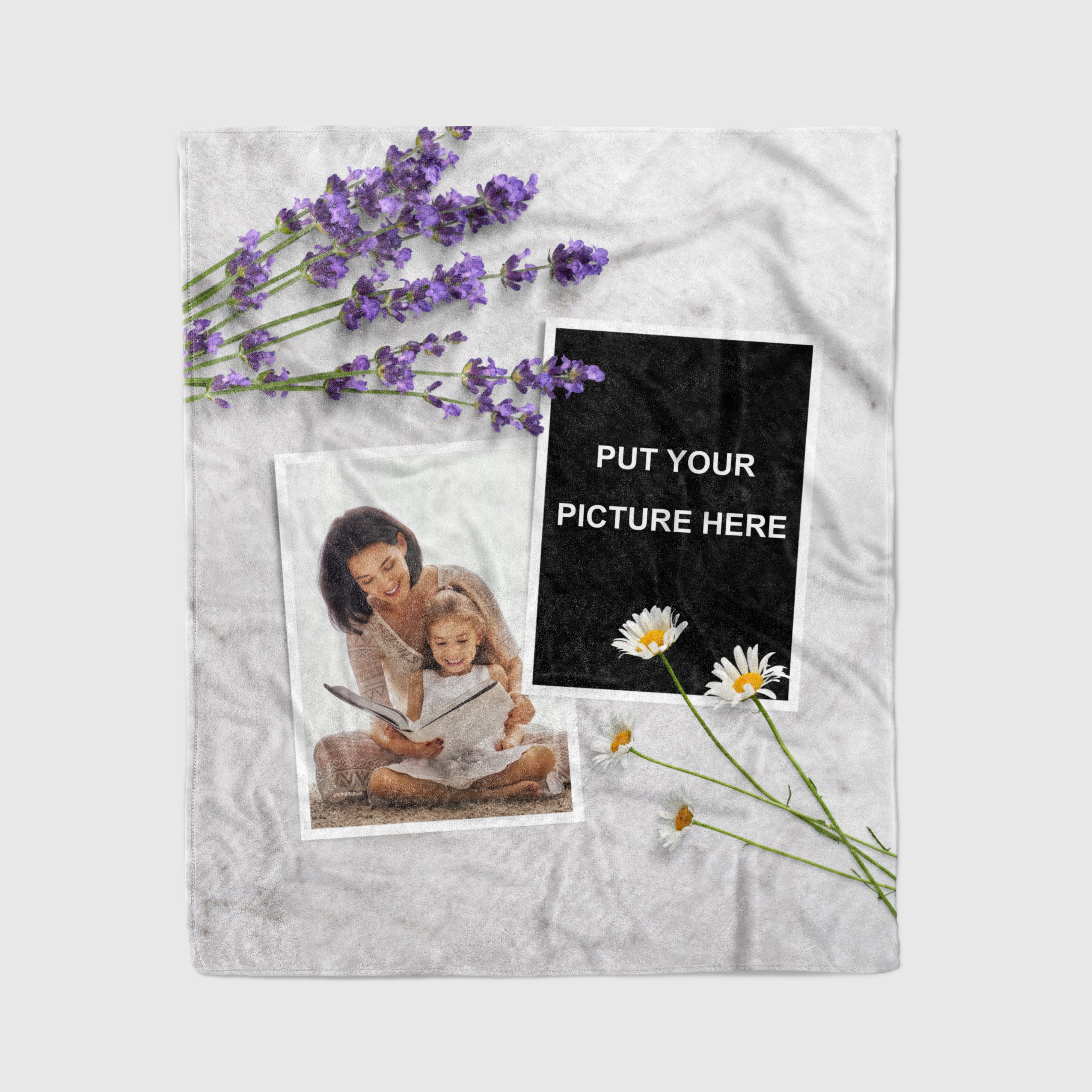 Customized Family Photo Fleece Blanket