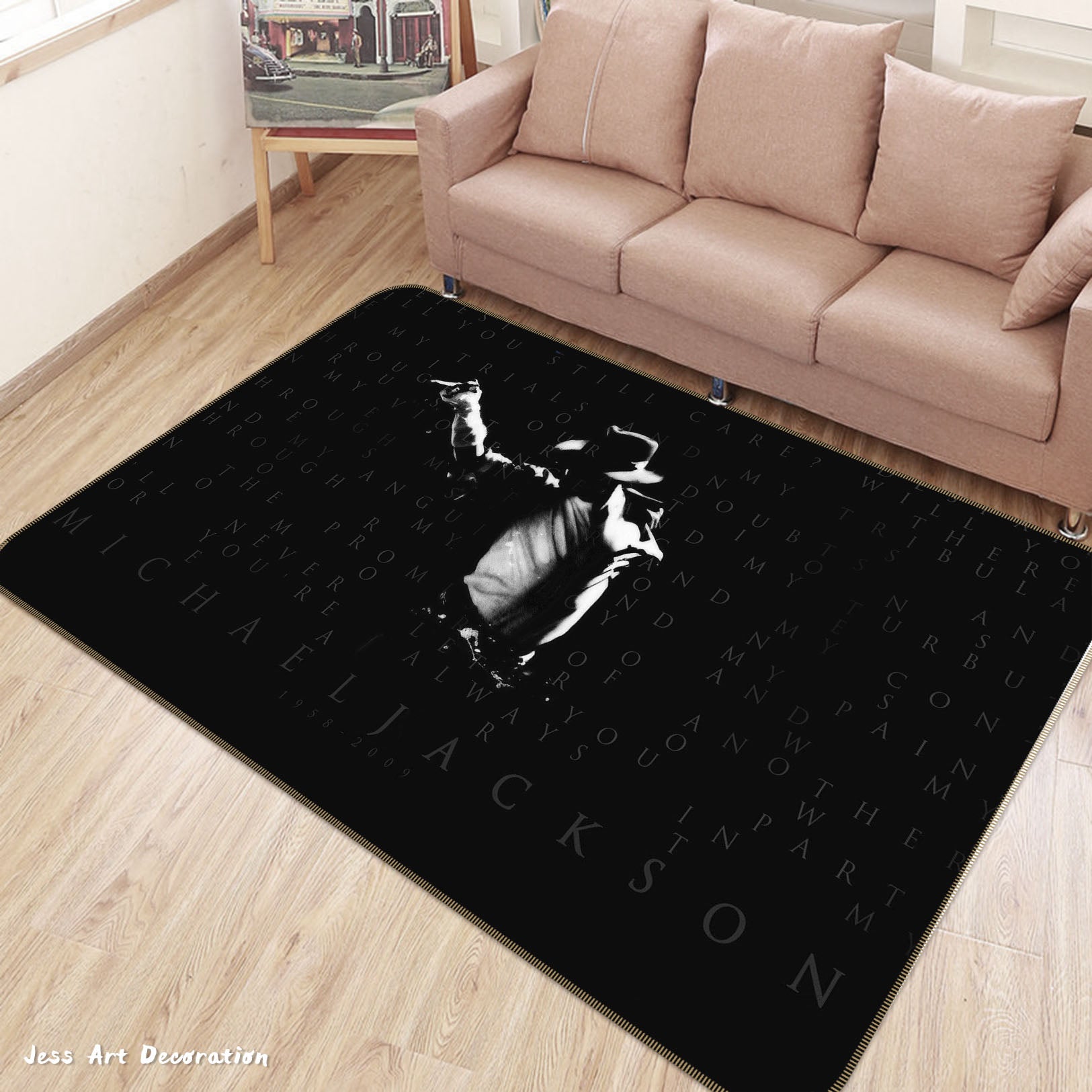 3D Michael Jackson Non-Slip Rug Mat 134