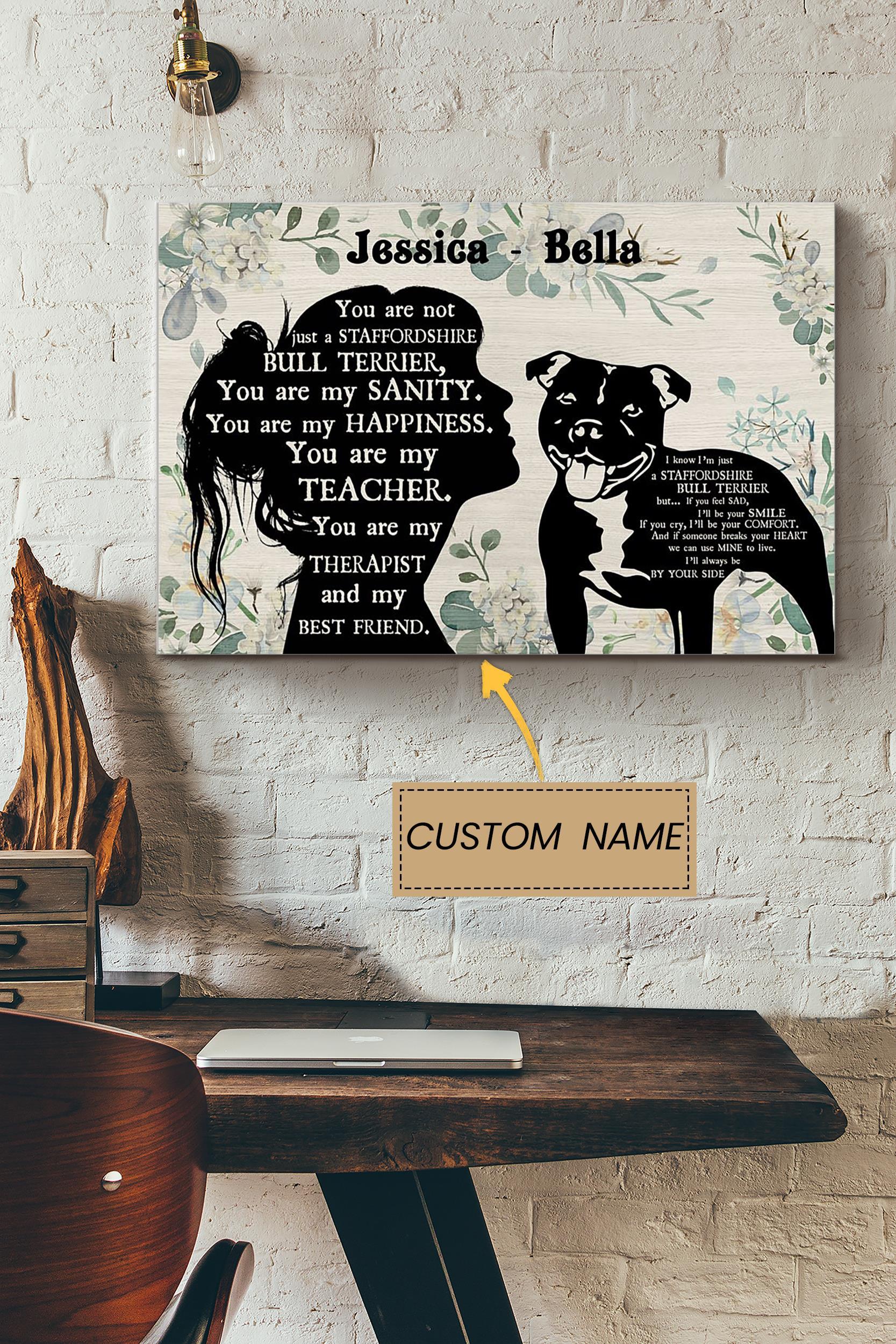 You Are Not Just A Staffordshire Personalized Poster – Animal Wall Art – Gift For Dog Lover Dog Foster Puppy Fan Poster