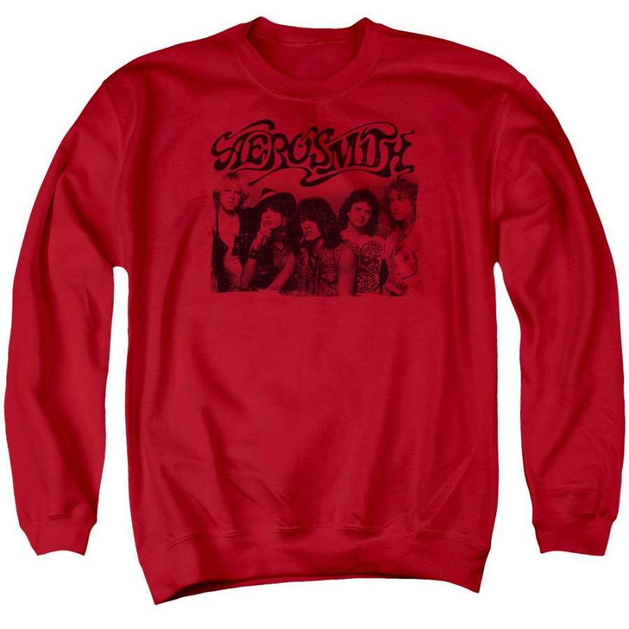 Aerosmith – Old Photo Adult Crewneck Sweatshirt