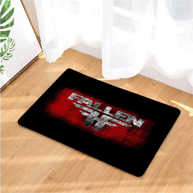 fallen 3d logo fashion doormats