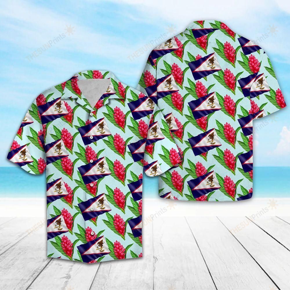 American Samoa Paogo Flower Hawaiian Shirt Ha109360