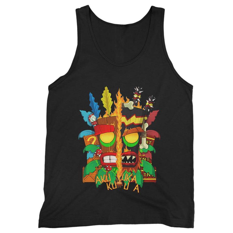 Crash Bandicoot Aku Aku Uka Uka Man’s Tank Top