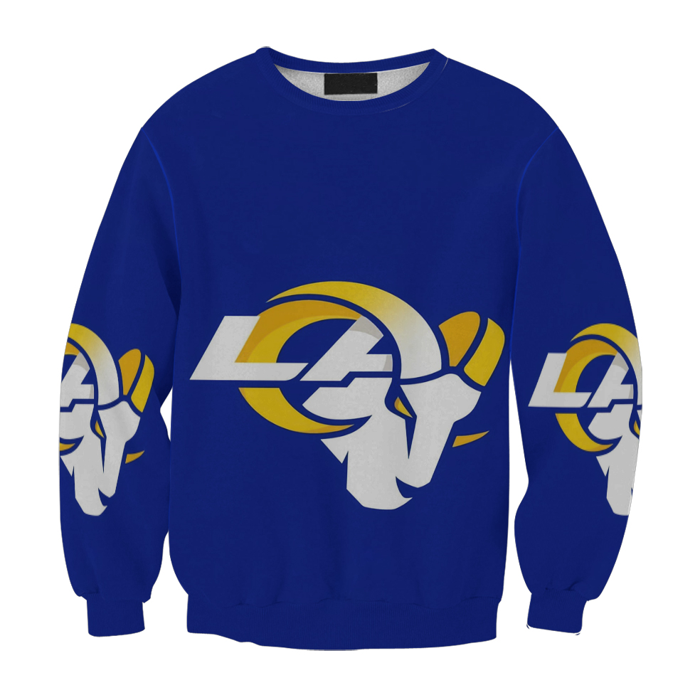 Los Angeles Rams White La Navy Gift For Fan 3D Full Printing Sweatshirt