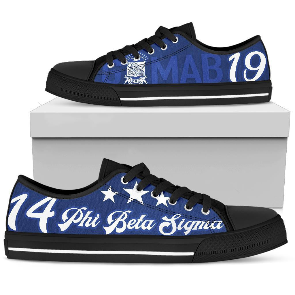 Fraternity Footwear – Phi Beta Sigma Low Top Canvas Shoes