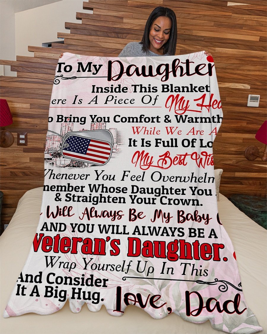 Veteran’s Daughter Premium Fleece Blanket