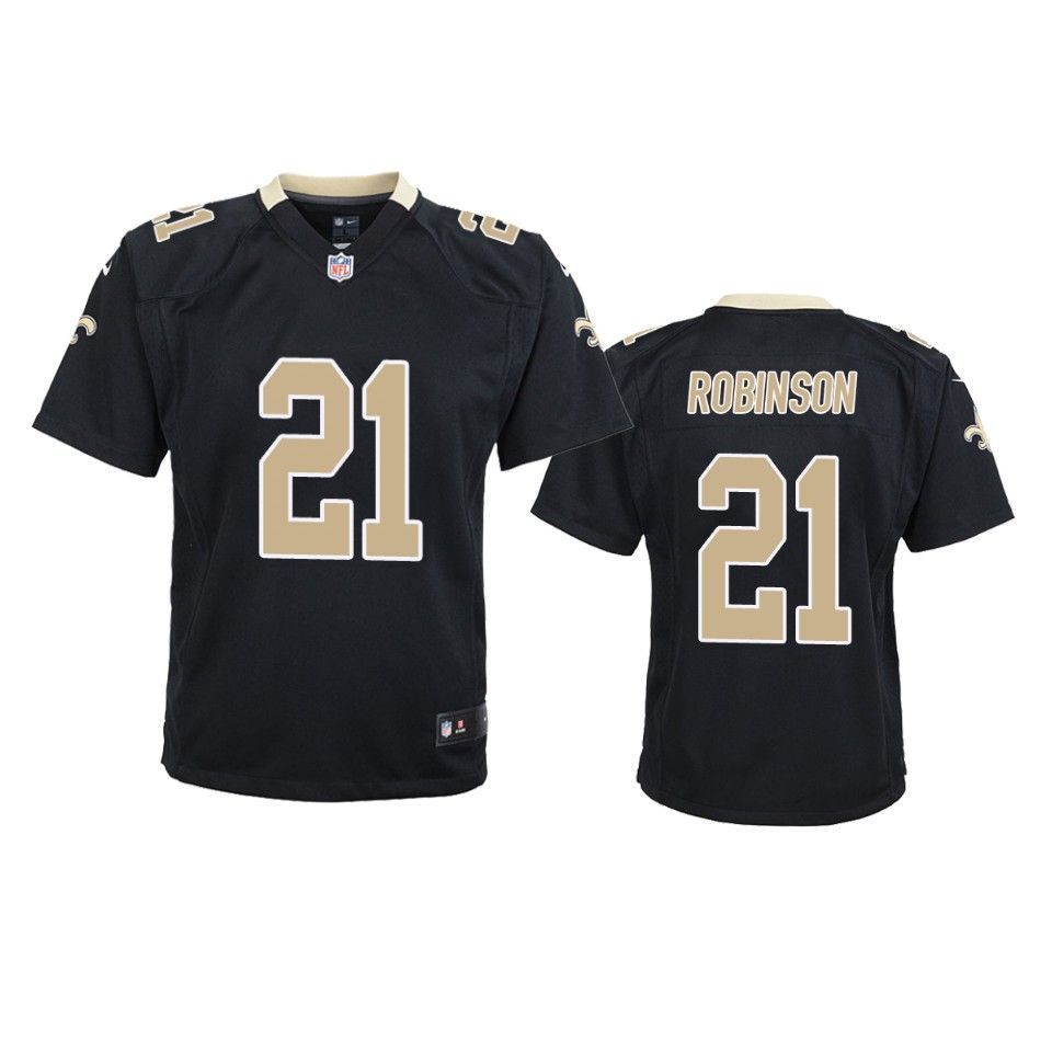 New Orleans Saints Patrick Robinson Game Black Youth Jersey