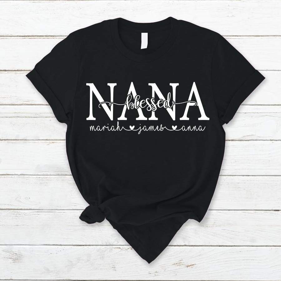 Personalized Blessed Nana T-Shirt