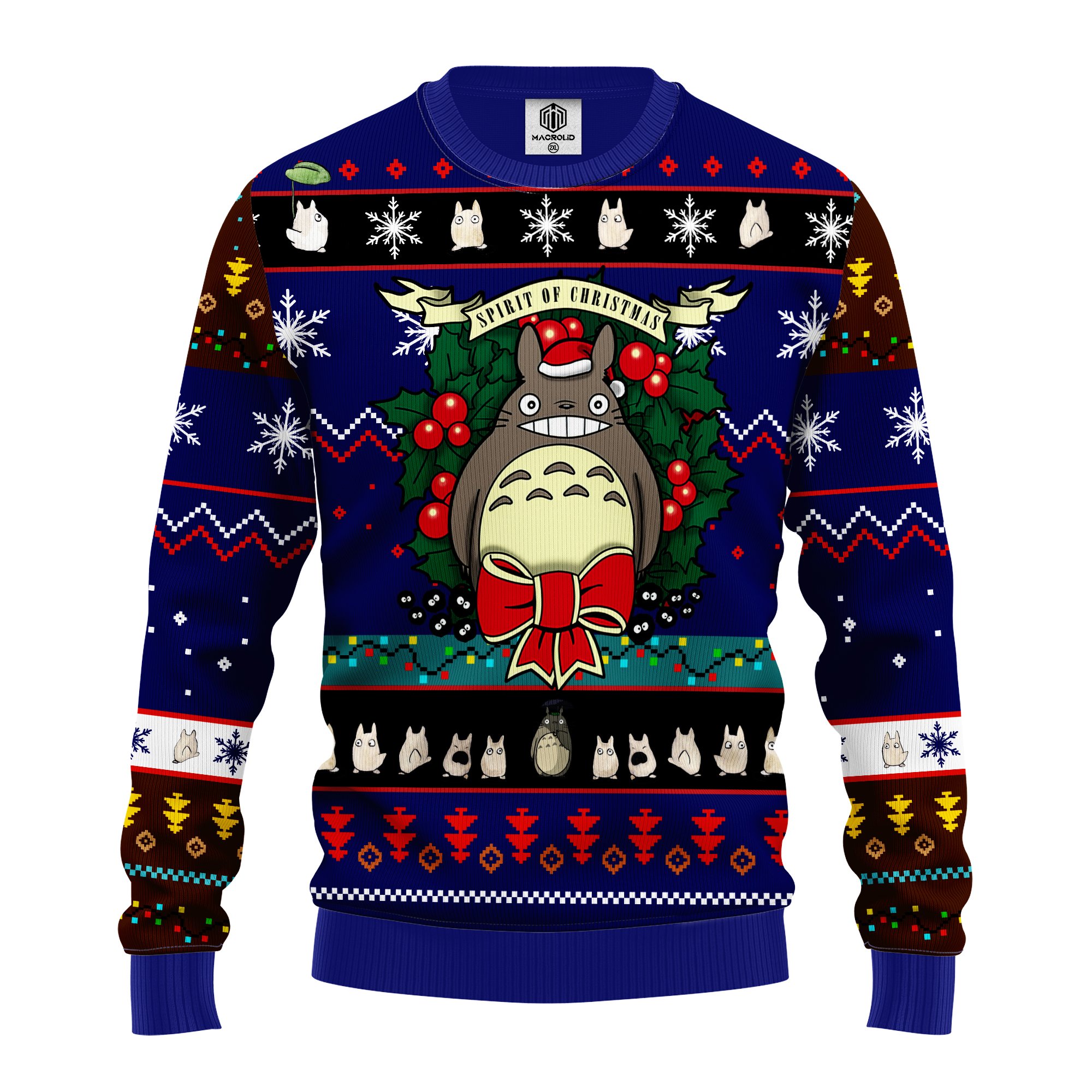 totoro ugly christmas sweater blue 1 – Amazing Gift idea – thanksgiving gift