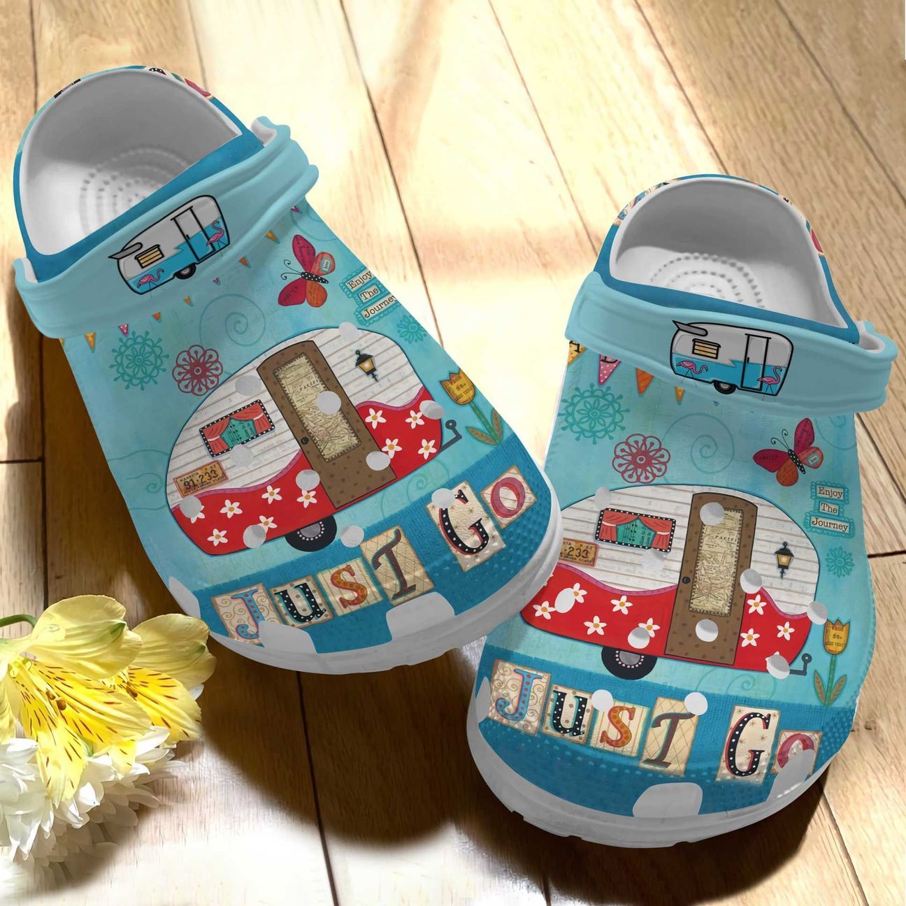 Camping Personalized Clog, Custom Name, Text Lovely Camper, Fashion Style For Women, Men, Kid, Print 3D