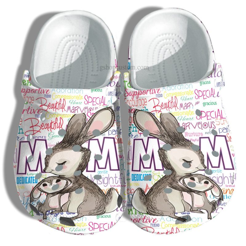 Bunny Mom Shoes – Baby Bunny And Grandma Shoes Croc Clogs