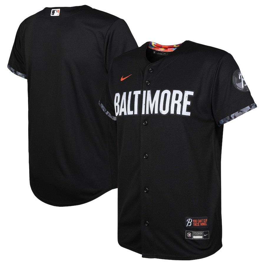 Baltimore Orioles Youth 2023 City Connect Jersey – Black