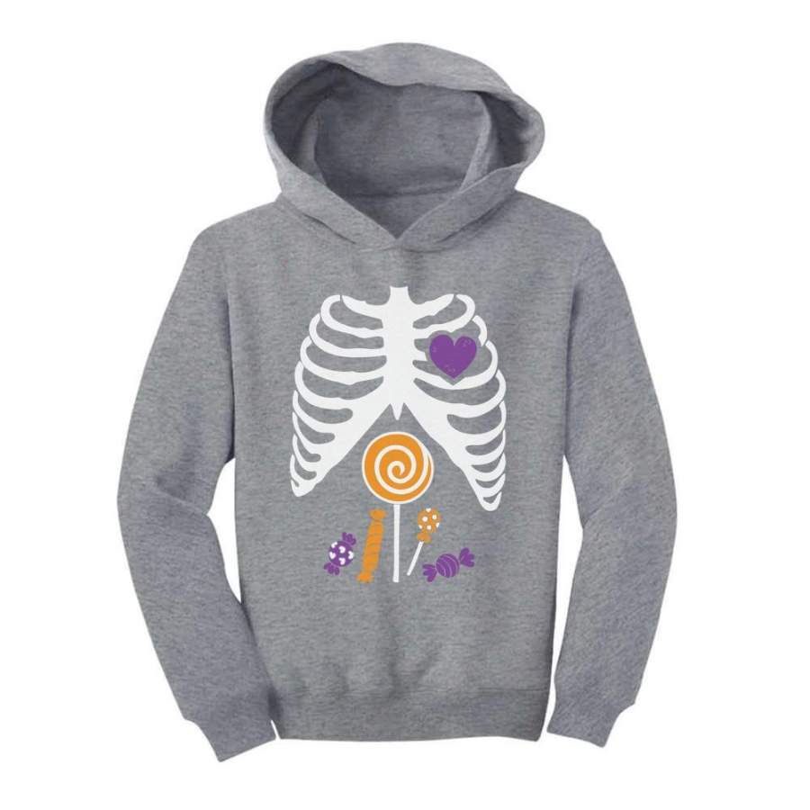 Candy Skeleton – Halloween Kids Toddler Hoodie