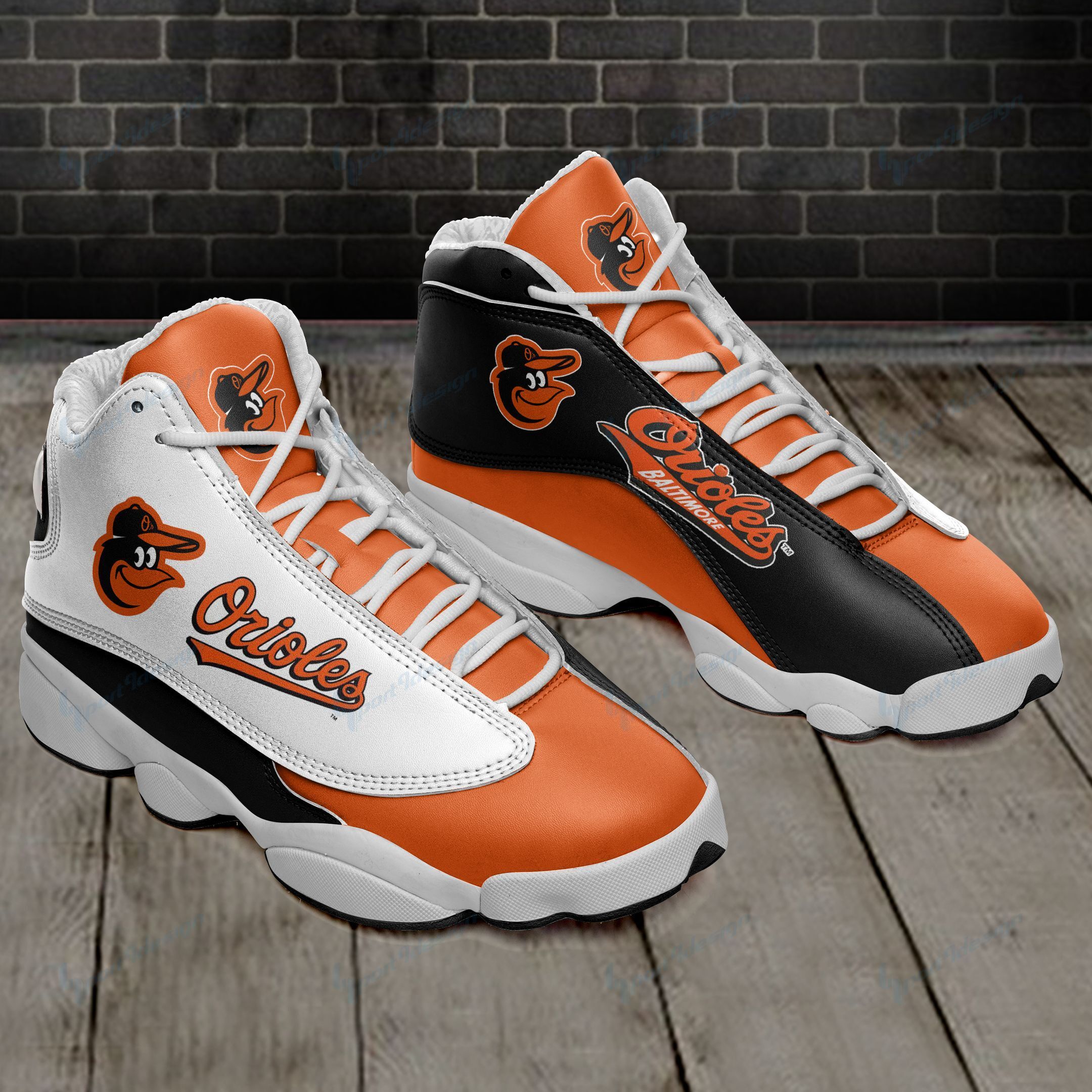 Baltimore Orioles Air JD13 Sneakers 054