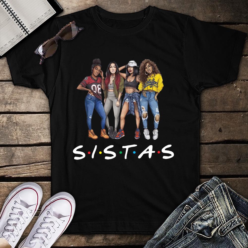 SISTAS Melanin Girls Black Queen Unisex T Shirt