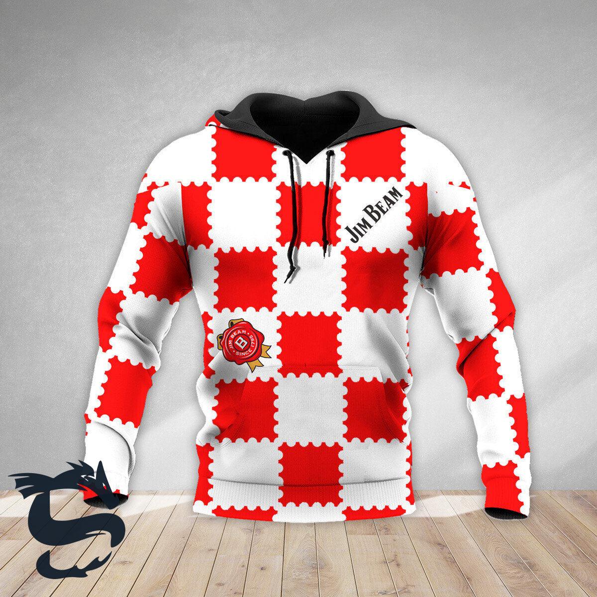 Gorgeous Gingham Jim Beam Hoodie & Zip Hoodie