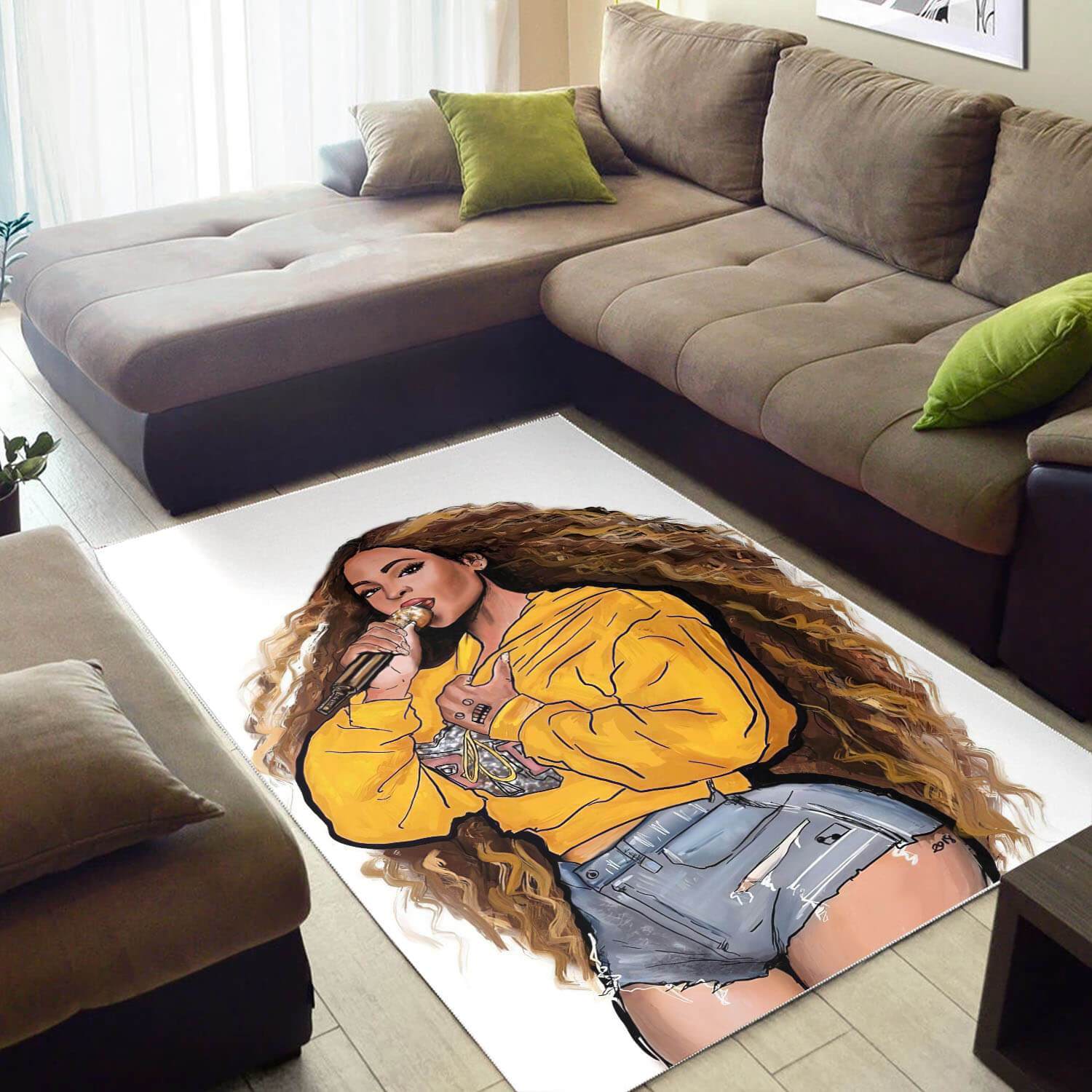 Afrocentric Rugs Beautiful Lady With Afro African American Carpet Afrocentric Decor Ideas WBG33952