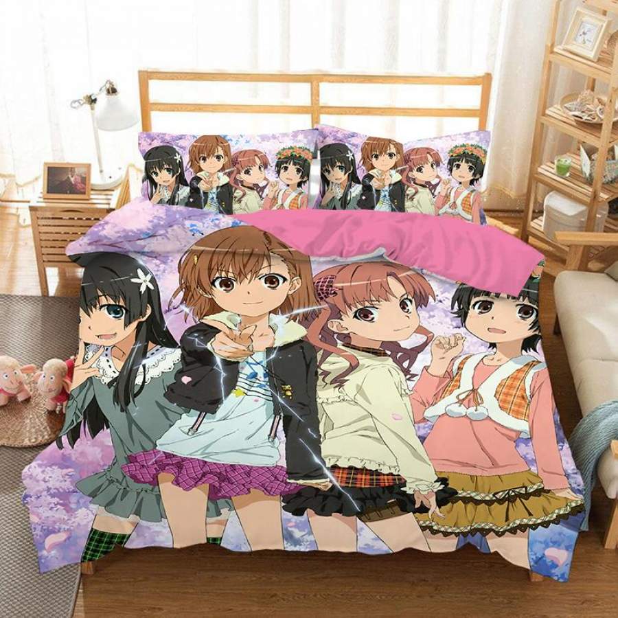 Toaru Majutsu no Index #12 Duvet Cover Quilt Cover Pillowcase Bedding Set Bed Linen Home Decor