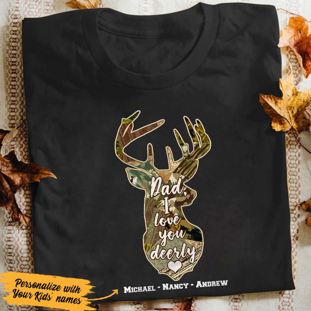 Personalized Dad Hunting Fd T Shirt