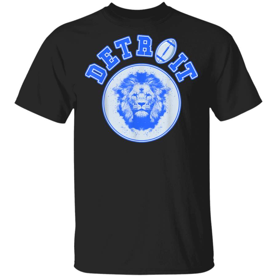 Detroit Football Vintage Michigan Retro Lion Fan  Shirt