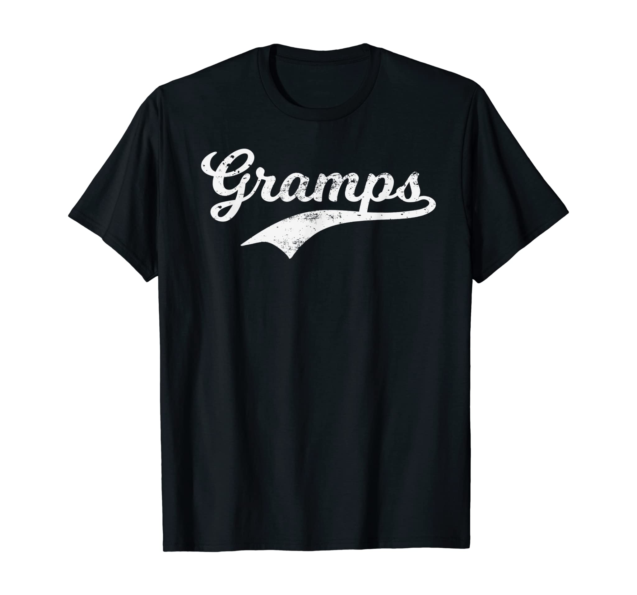 Mens Gramps Gift Grandpa Grandad Father’s Day Baseball Style Pops T-Shirt