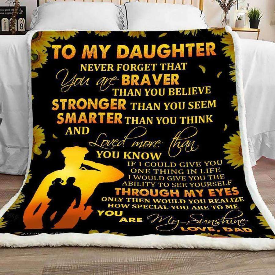 Police Blanket Gift For    Daughter How Special You Are To Me