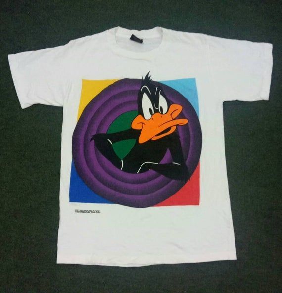 Vintage Looney Tunes Big Print Warner Bros Inc Cartoon Characters Shirtsize Shirt