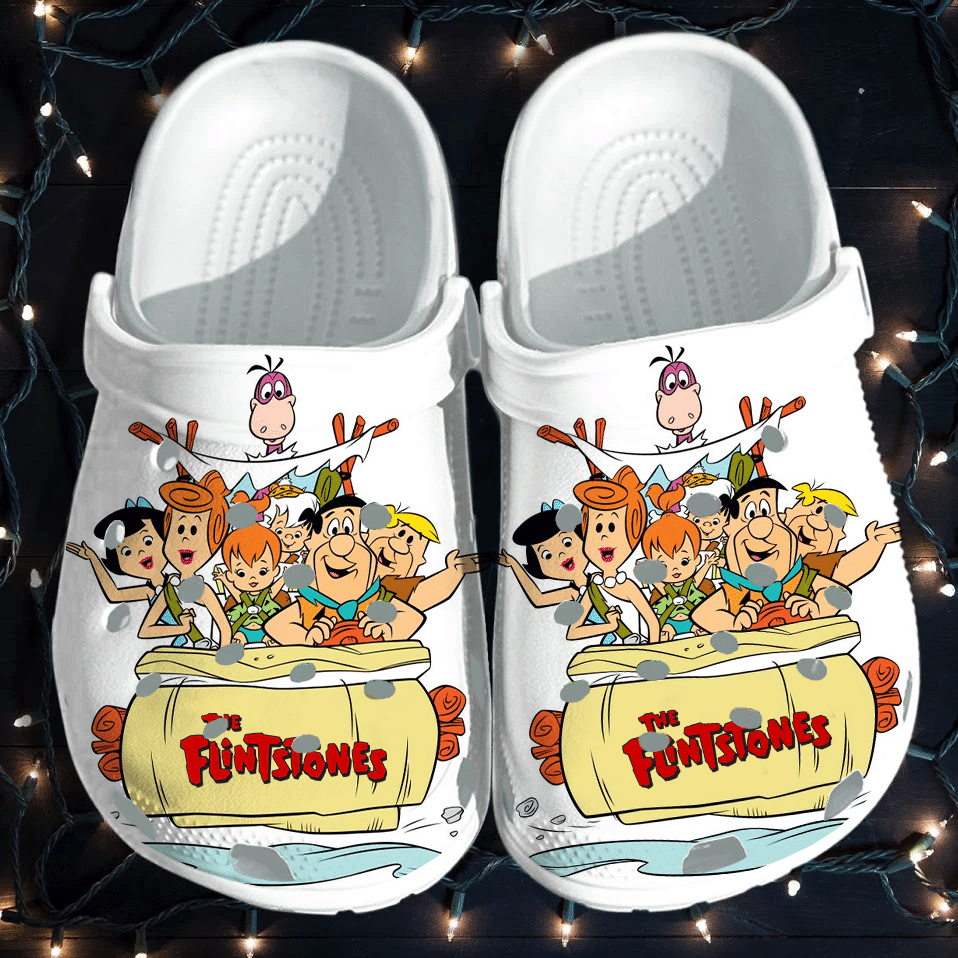 The Flintstones For Men And Women Rubber Crocs Crocband Clogs, Comfy Footwear