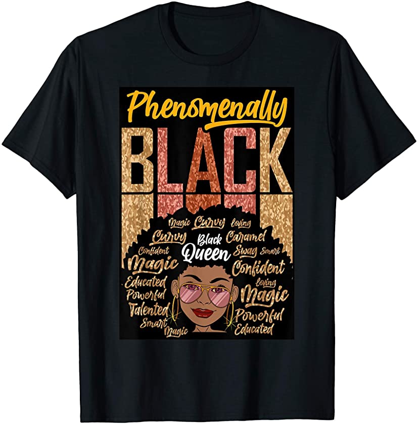 Black Queen Mother Women Melanin Black Girl Magic Cute Girls T-Shirt