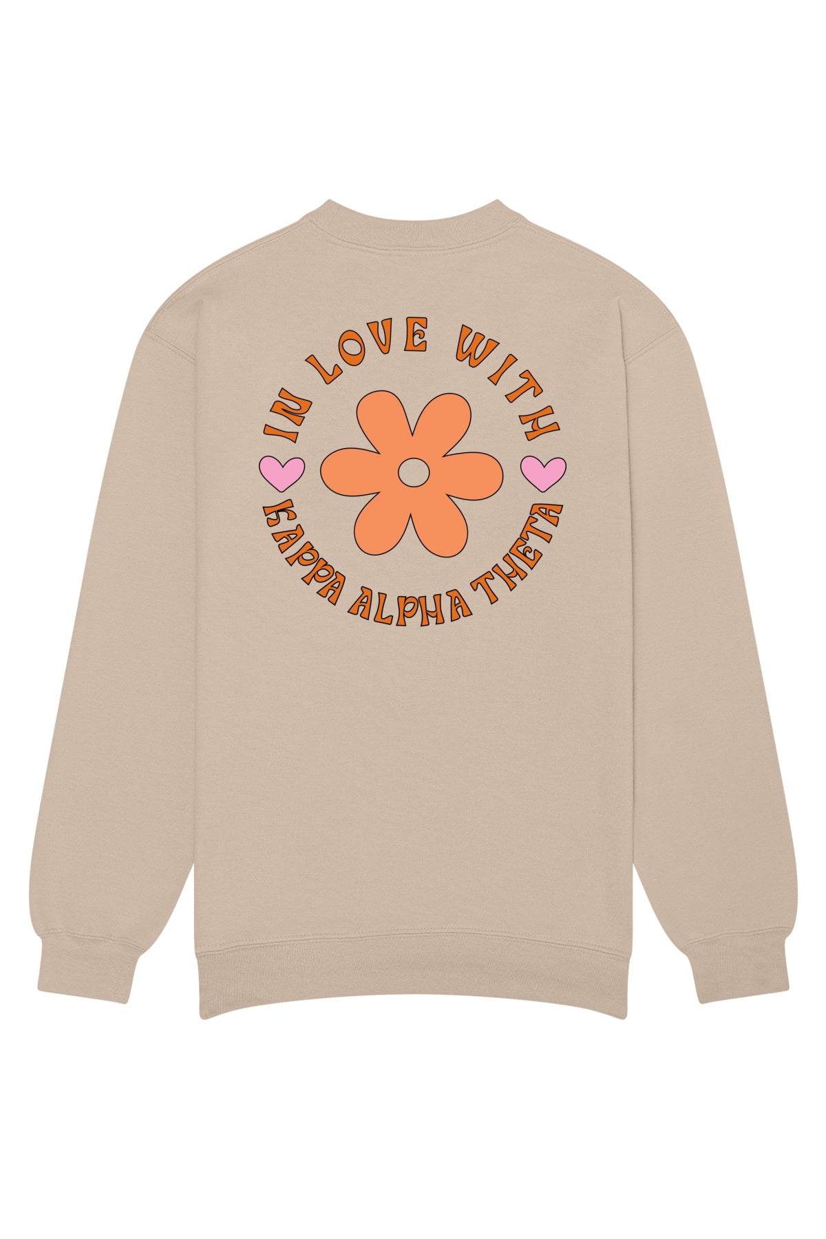 Kappa Alpha Theta In Love With Crewneck Sweatshirt