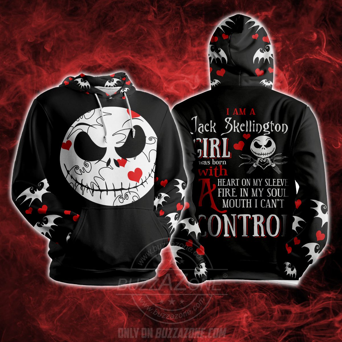 Nightmare i am a jack skellington girl was born with shirt personalize – TGV