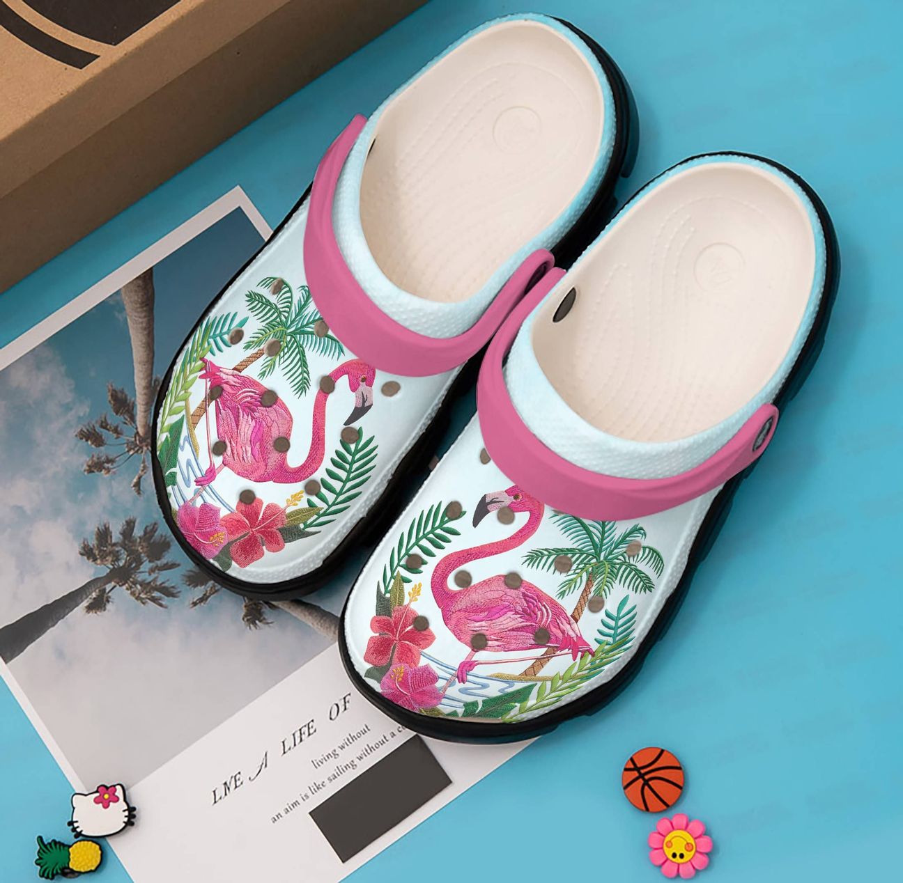 Flamingo Personalized Clog, Custom Name, Text, Color, Number Fashion Style For Women, Men, Kid, Print 3D Lovely Flamingo