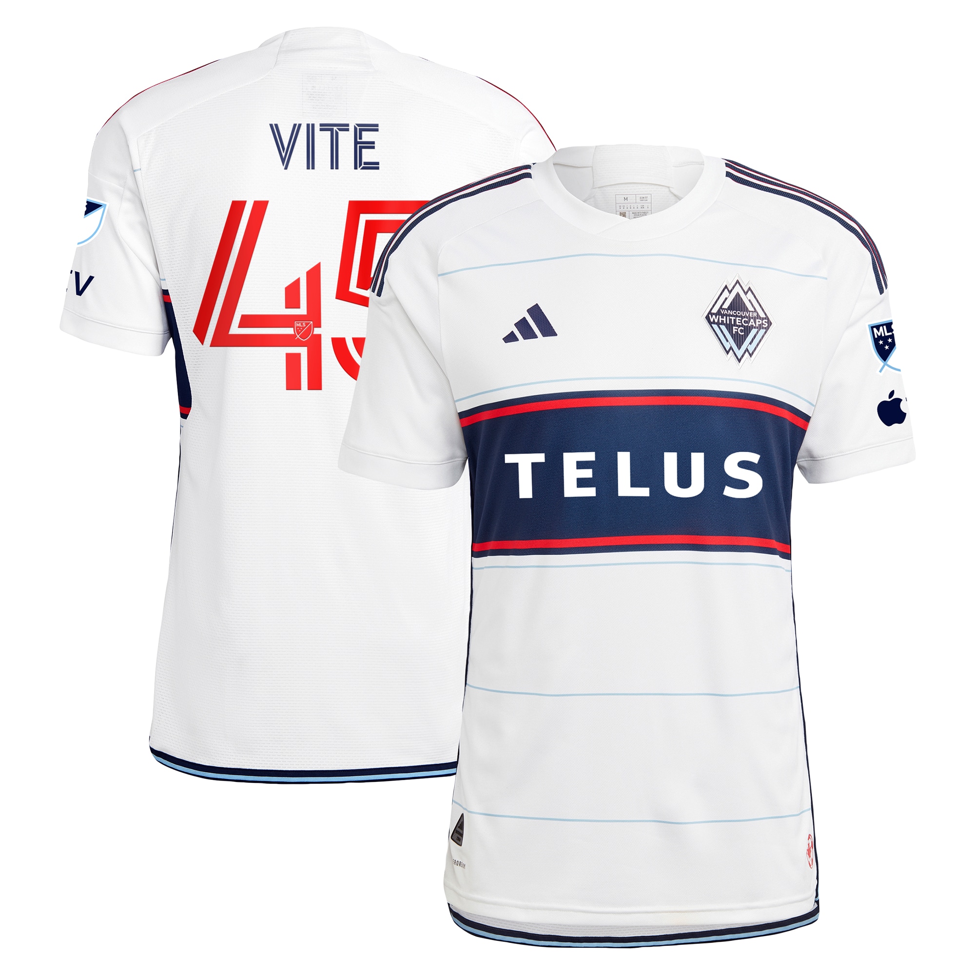 Pedro Vite Vancouver Whitecaps FC 2023 Bloodlines Authentic Player Jersey – White