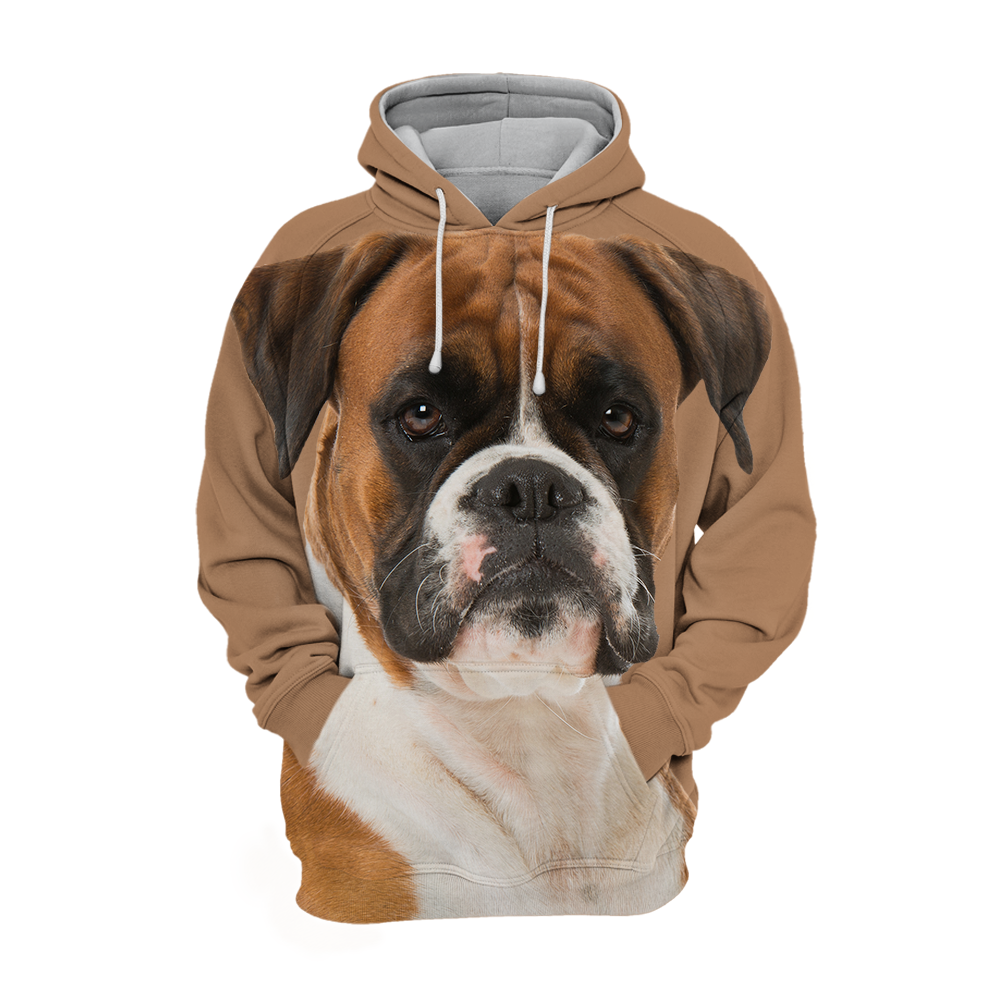 Unisex 3D Graphic Hoodies Animals Dogs Boxer Quiet