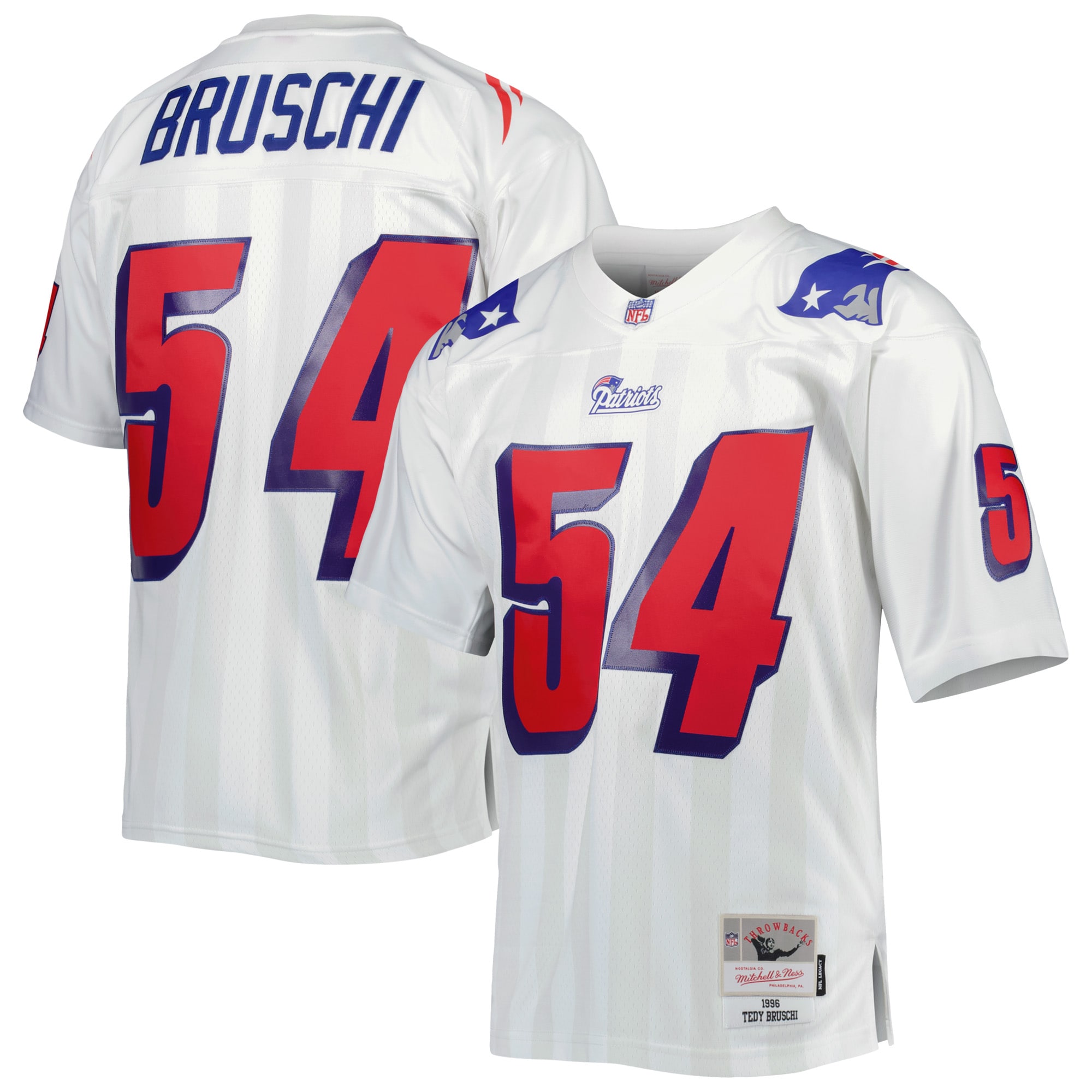 Tedy Bruschi New England Patriots Mitchell & Ness Legacy Replica Jersey – White