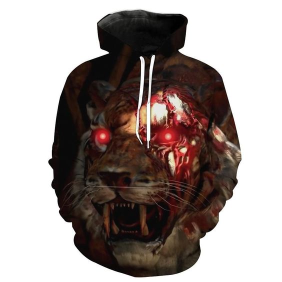 Blackout Zombie Tiger 3D All Over Print | For Men & Women | Adult | Hp437