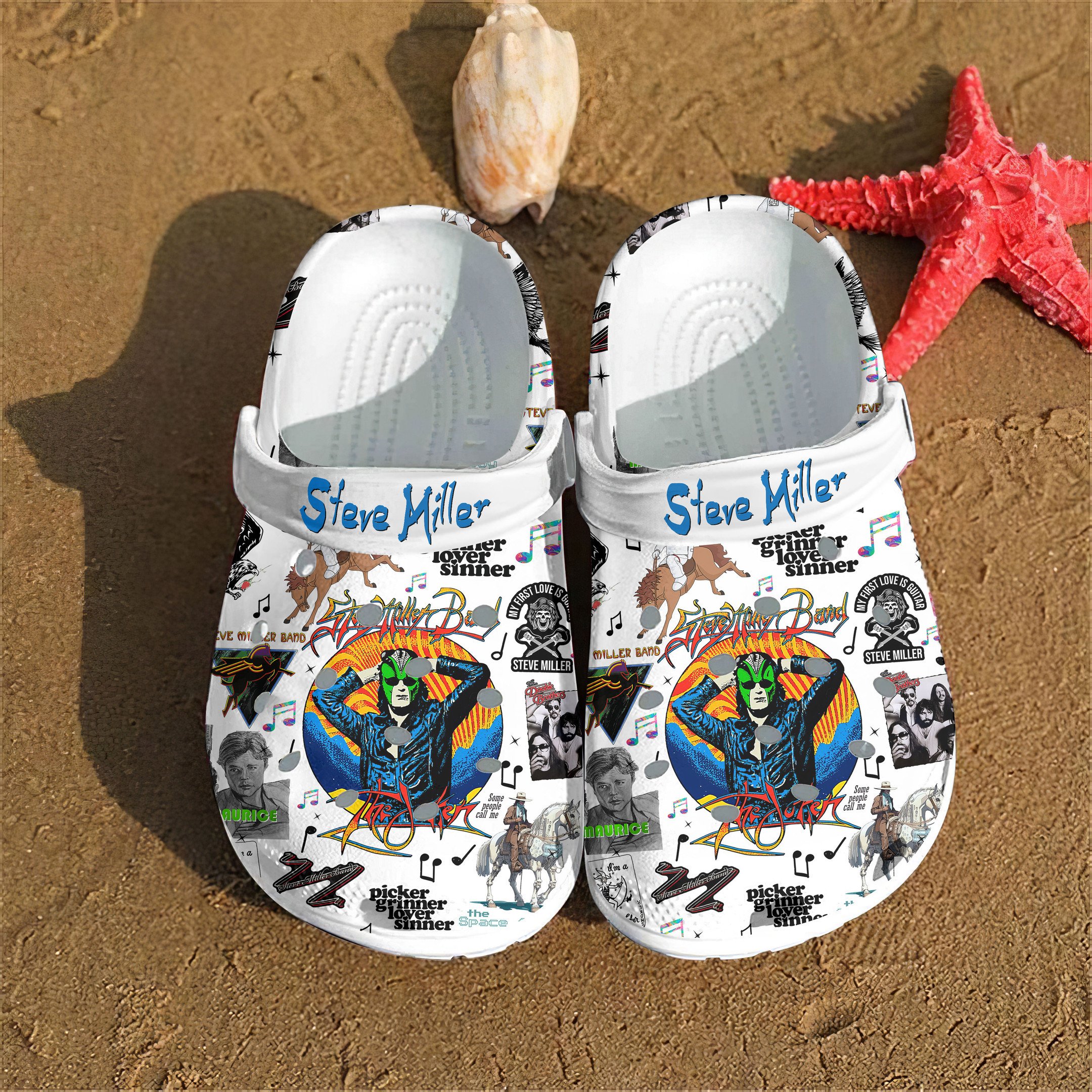 Steve Miller Band Music Crocs Crocband Clogs Shoes Comfortable For Men Women and Kids