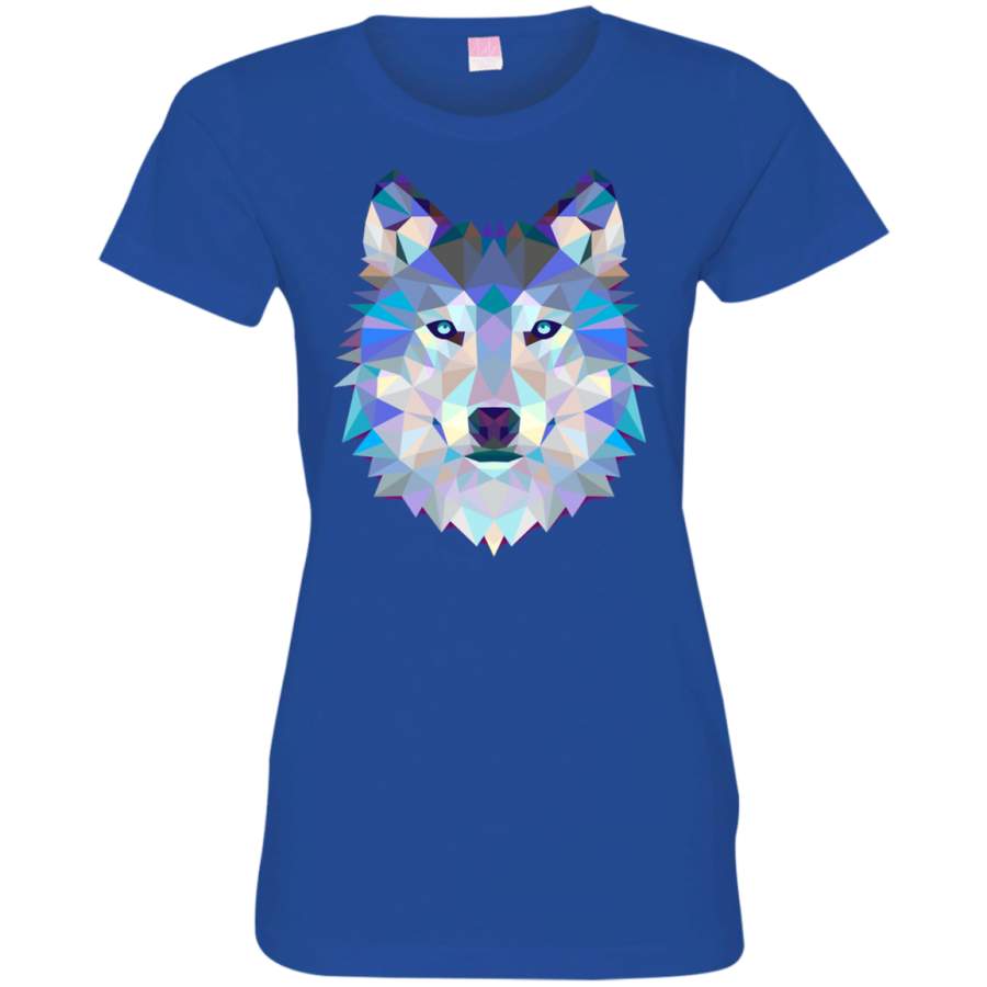 Wolf Animals Gift Ladies’ Fine Jersey T-Shirt