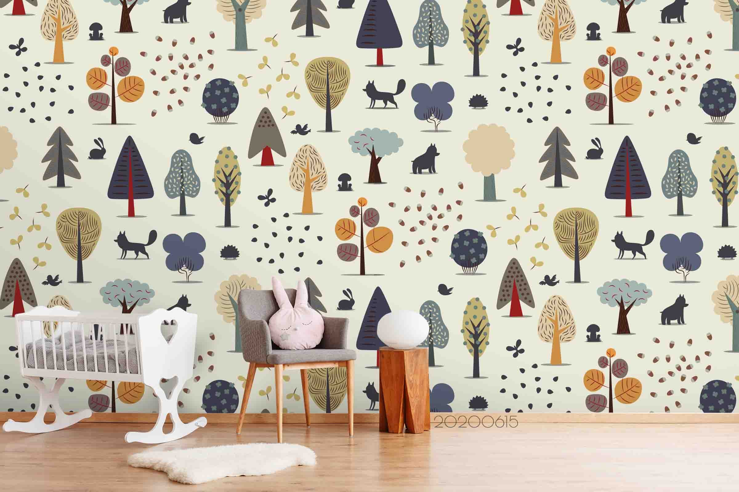 3D Cartoon Plant Animal Wall Mural Wallpaper Lxl 107