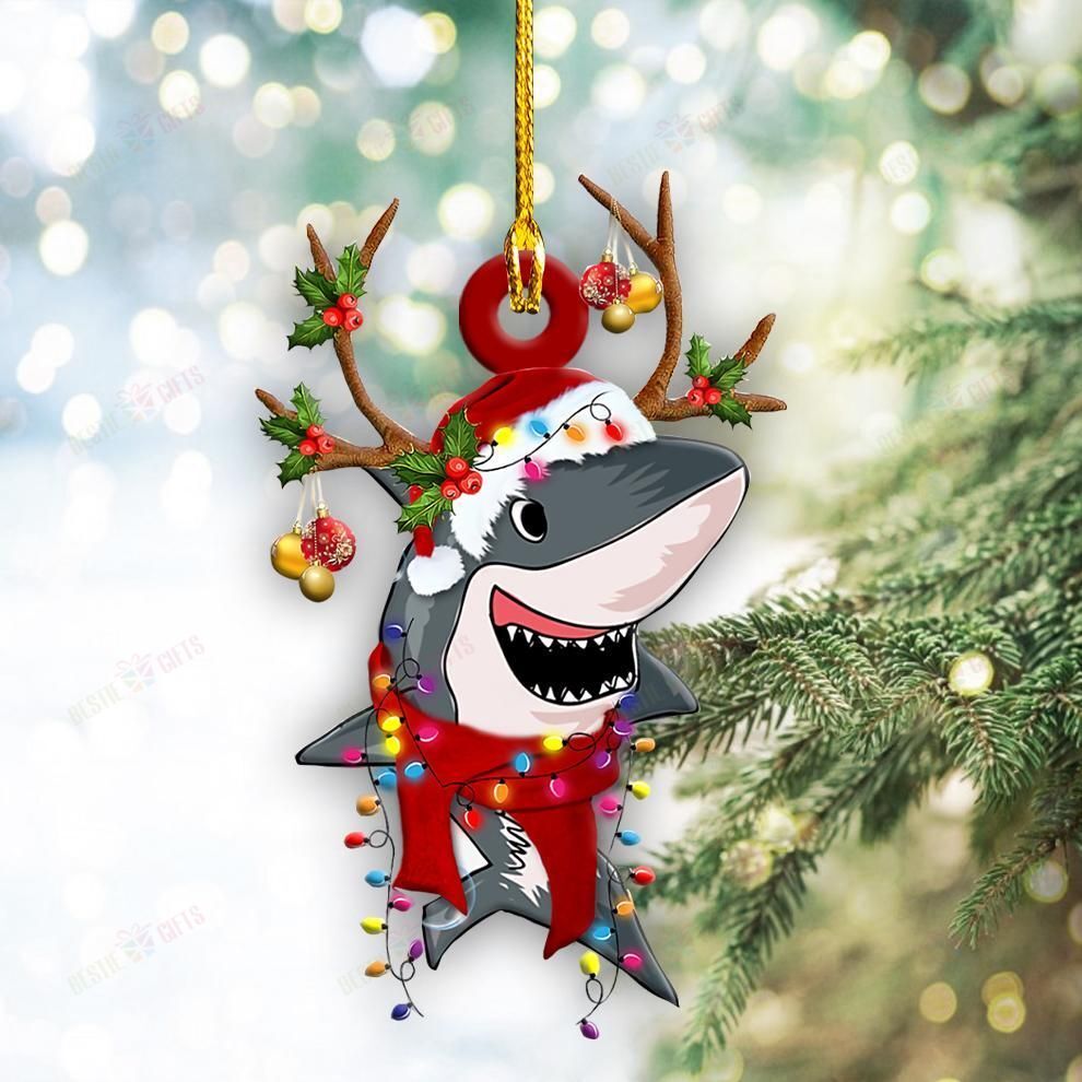 Shark Christmas Light Shape Ornament