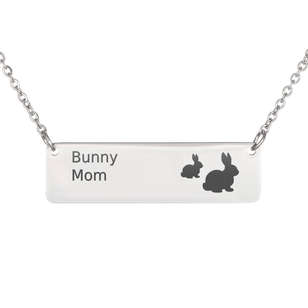 Personalized Bunny Mom + 1 Kid – Necklace