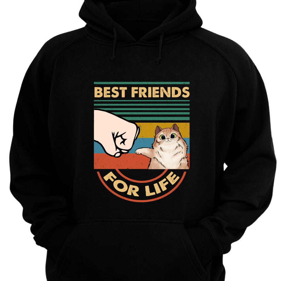 Personalized Best Friends For Life Cat Lover Hoodie – Trending Personalized