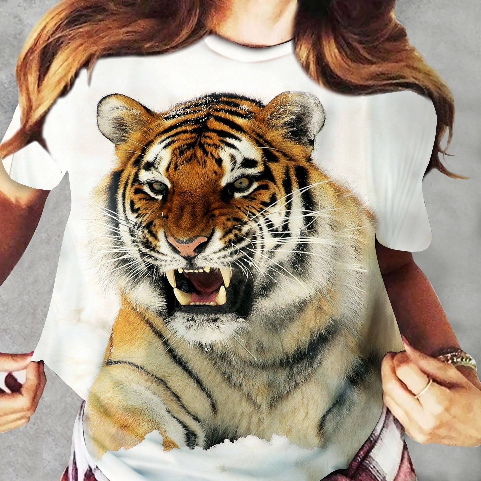 Tiger Ver02 Dadj150721Ltl Unisex 3D T-Shirt All Over Print